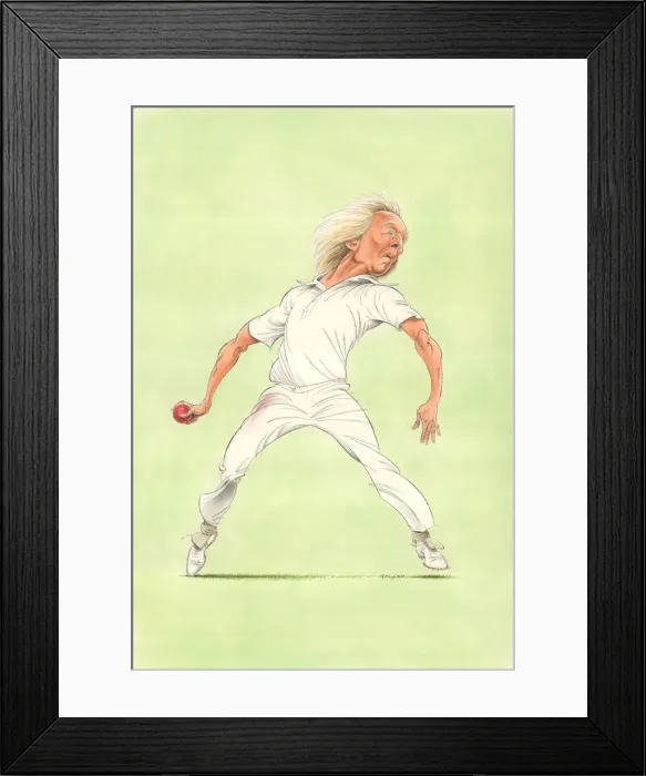 Framed Print : Jeff Thomson - Australian Cricketer Framed Print : Jeff Thomson - Australian Cricketer
