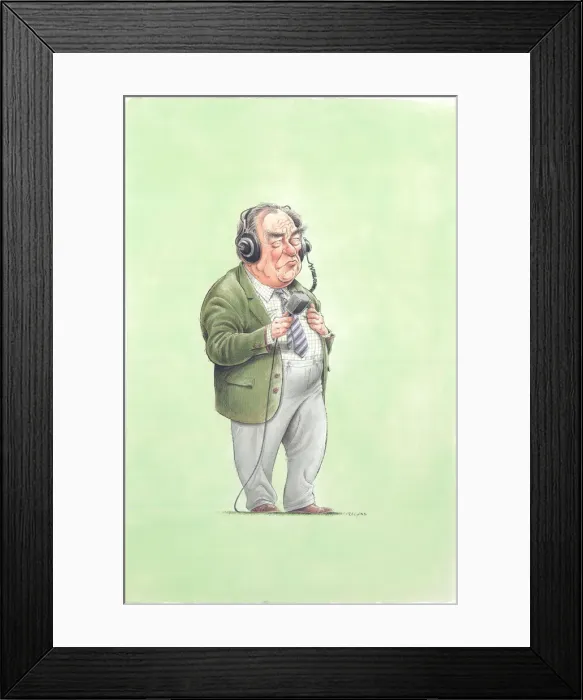 Framed Print : John Arlott - Cricket commentator Framed Print : John Arlott - Cricket commentator