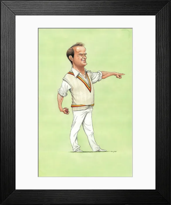 Framed Print : Phil Edmonds - England cricketer Framed Print : Phil Edmonds - England cricketer