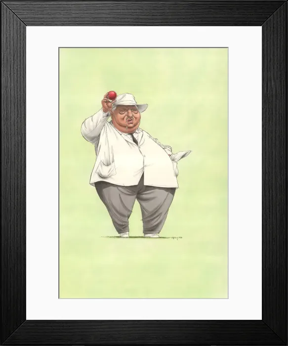 Framed Print : Saroop Kishen - Cricket umpire Framed Print : Saroop Kishen - Cricket umpire
