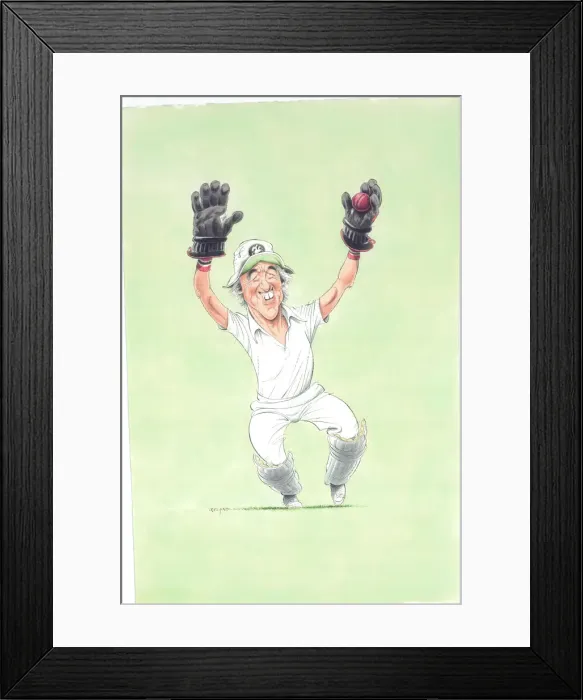 Framed Print : Bob Taylor - England cricketer Framed Print : Bob Taylor - England cricketer