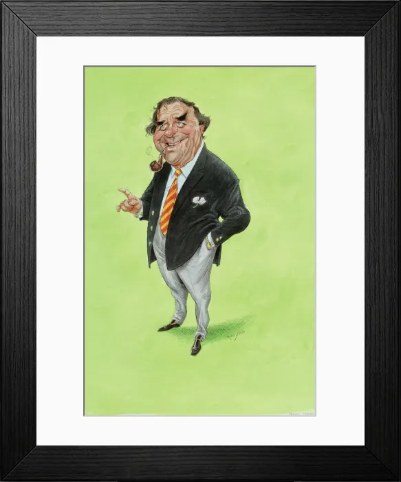 Framed Print : Freddie Trueman - Cricket commentator Framed Print : Freddie Trueman - Cricket commentator