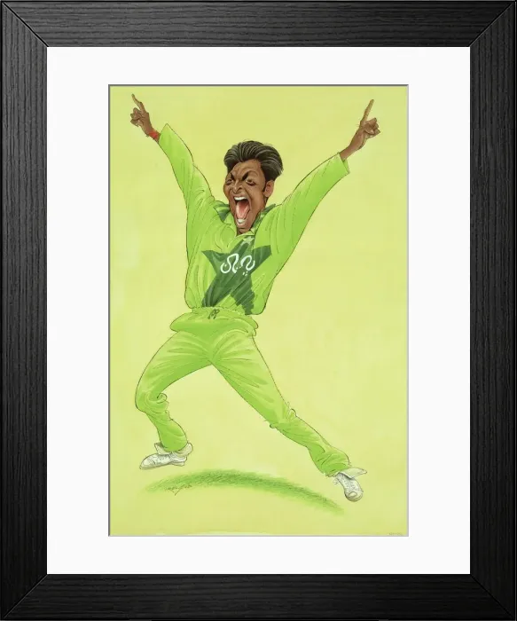 Framed Print : Shoaib Akhtar - Pakistan cricketer Framed Print : Shoaib Akhtar - Pakistan cricketer