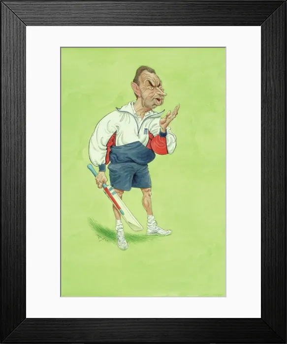 Framed Print : David Lloyd - Cricket commentator Framed Print : David Lloyd - Cricket commentator