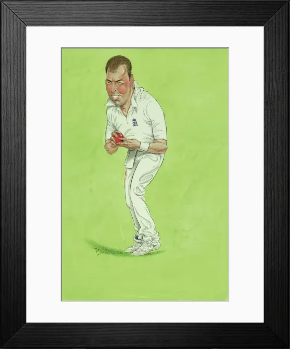 Framed Print : Angus Fraser - England cricketer Framed Print : Angus Fraser - England cricketer