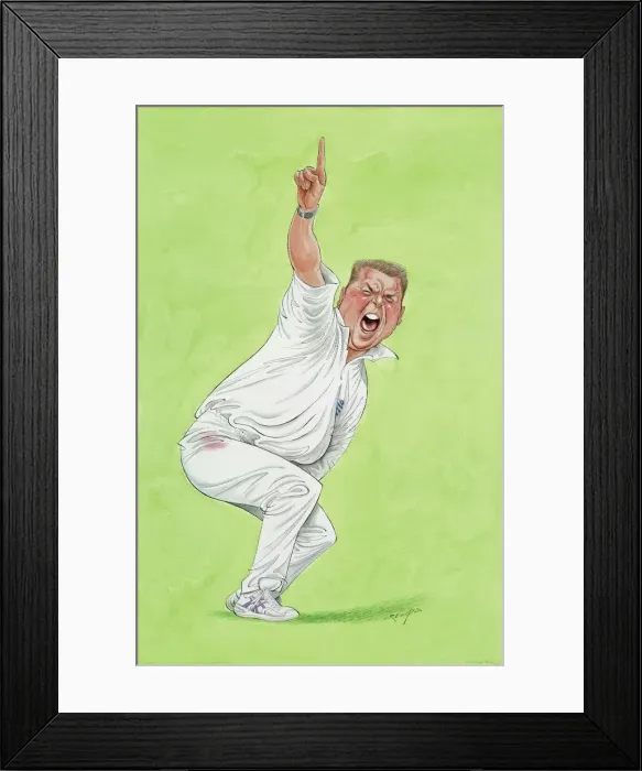 Framed Print : Darren Gough - England cricketer Framed Print : Darren Gough - England cricketer