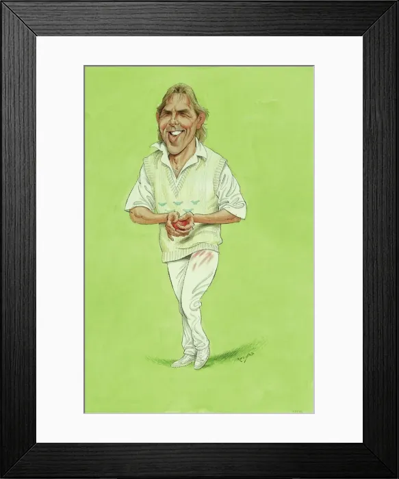 Framed Print : Dermot Reeve - England cricketer Framed Print : Dermot Reeve - England cricketer