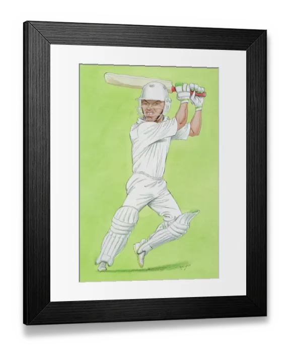 Framed Print : Graeme Hick - England cricketer