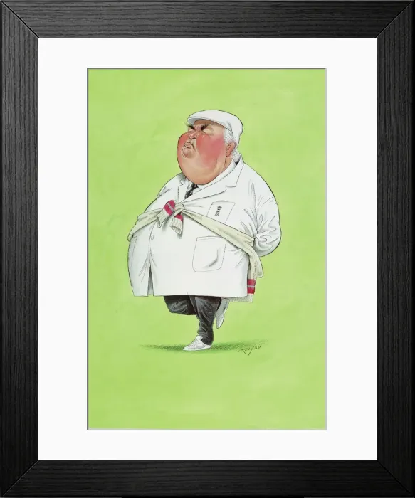 Framed Print : David Shepherd - Cricket umpire Framed Print : David Shepherd - Cricket umpire