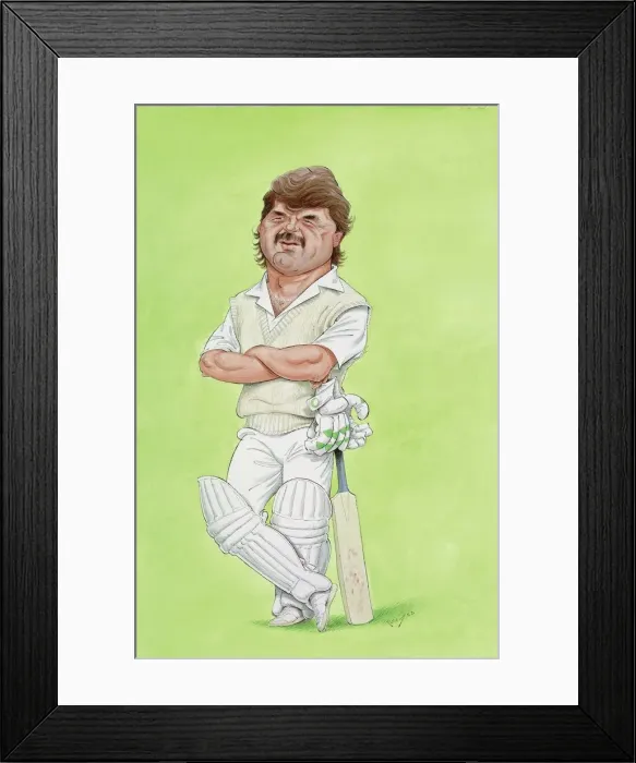 Framed Print : Allan Lamb - England cricketer Framed Print : Allan Lamb - England cricketer