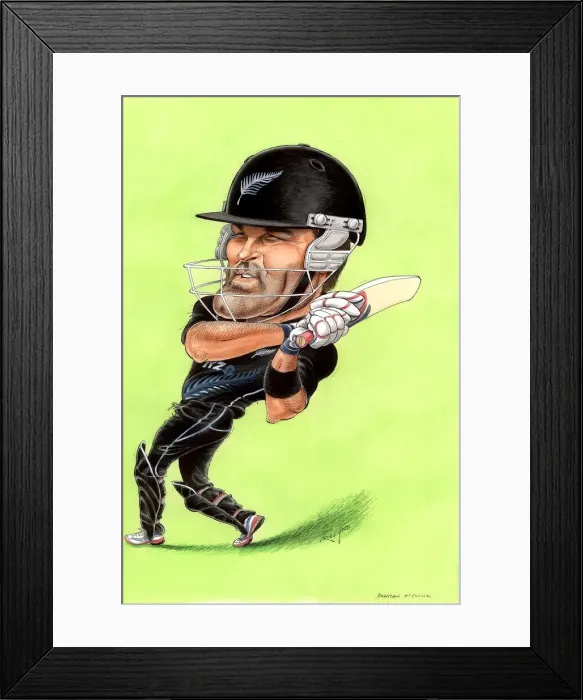 Framed Print : Brendon McCullum - New Zealand cricketer Framed Print : Brendon McCullum - New Zealand cricketer