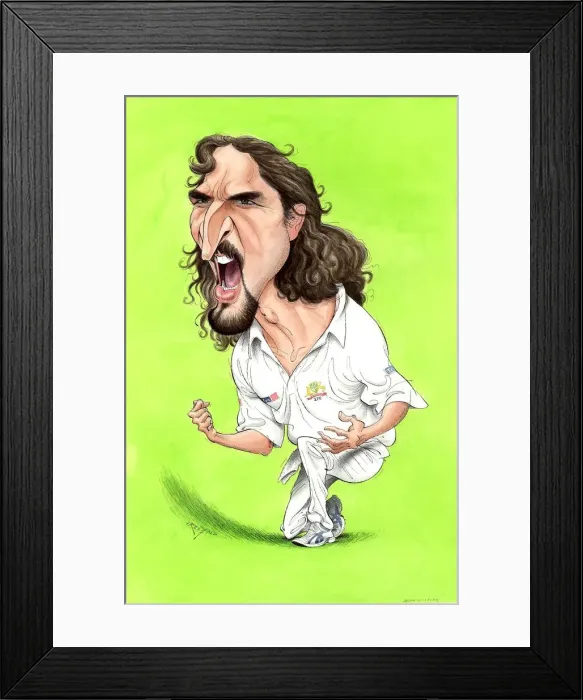 Framed Print : Jason Gillespie - Australian cricketer Framed Print : Jason Gillespie - Australian cricketer