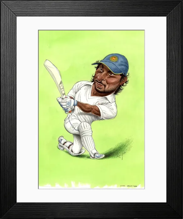 Framed Print : Kumar Sangakkara - Sri Lanka cricketer Framed Print : Kumar Sangakkara - Sri Lanka cricketer