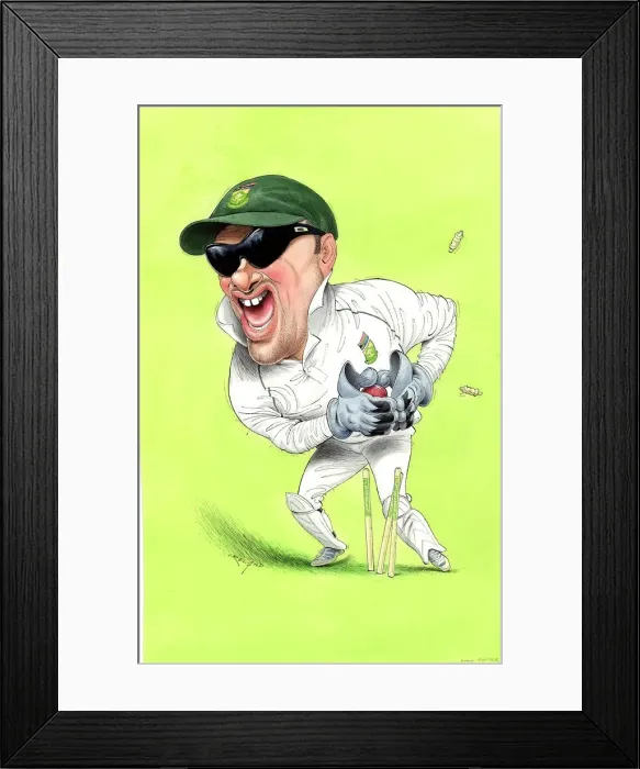 Framed Print : Mark Boucher - South Africa cricketer Framed Print : Mark Boucher - South Africa cricketer