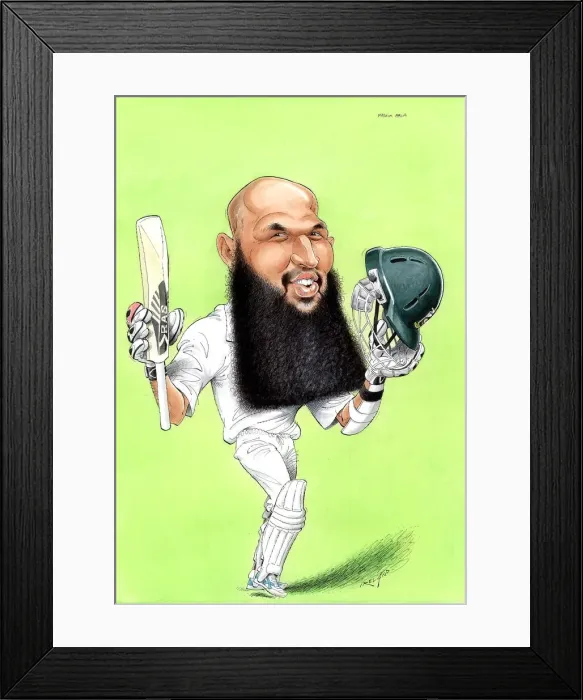 Framed Print : Hashim Amla - South Africa cricketer Framed Print : Hashim Amla - South Africa cricketer