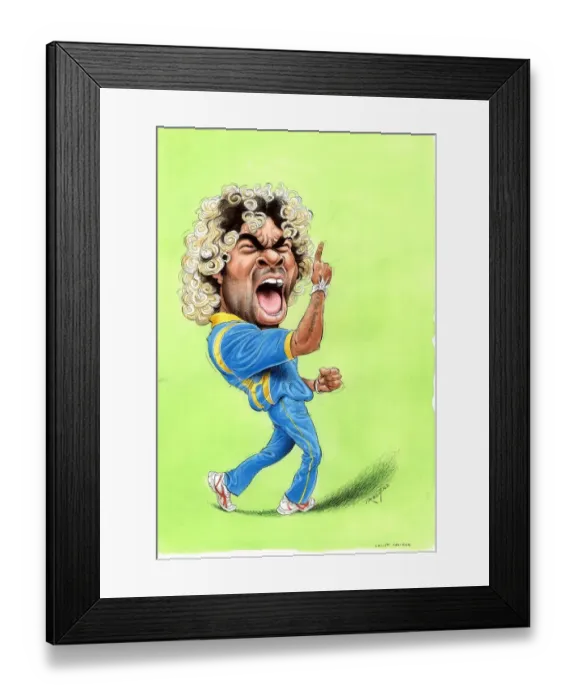 Framed Print : Lasith Malinga - Sri Lanka cricketer Framed Print : Lasith Malinga - Sri Lanka cricketer