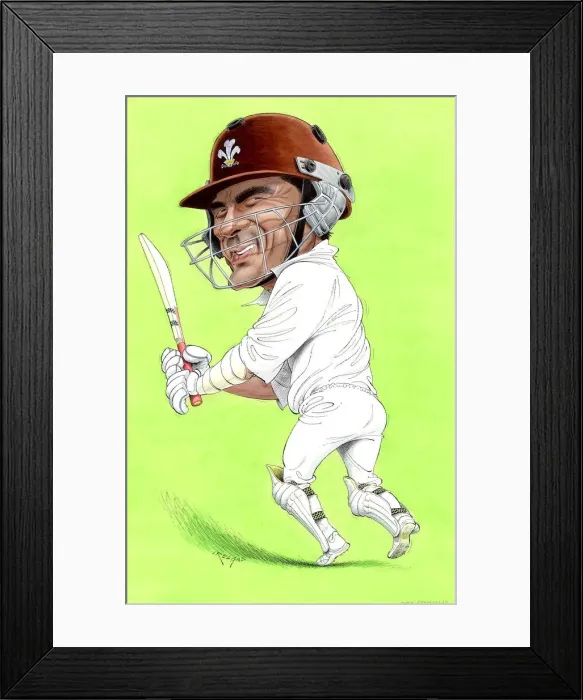 Framed Print : Mark Ramprakash - England cricketer Framed Print : Mark Ramprakash - England cricketer