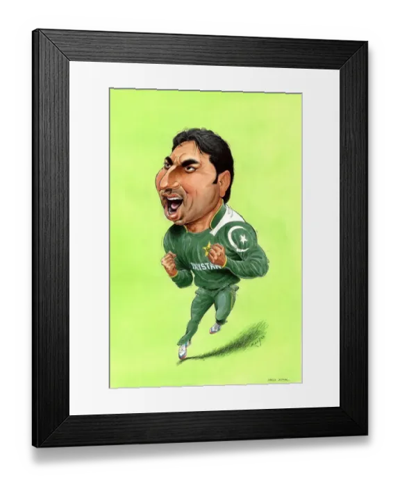 Framed Print : Saeed Ajmal - Pakistan cricketer Framed Print : Saeed Ajmal - Pakistan cricketer