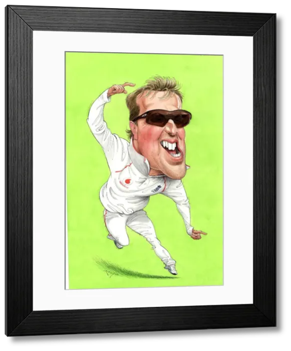 Framed Print : Graeme Swann - England cricketer Framed Print : Graeme Swann - England cricketer