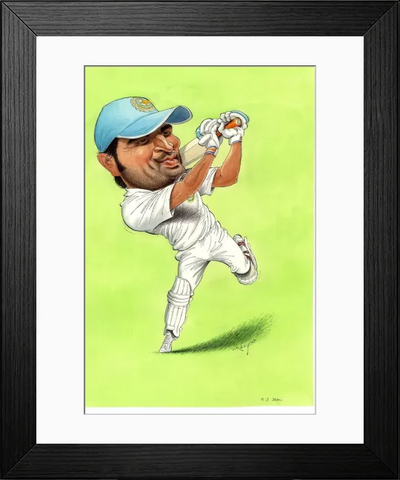 Framed Print : MS Dhoni - Indian cricketer Framed Print : MS Dhoni - Indian cricketer
