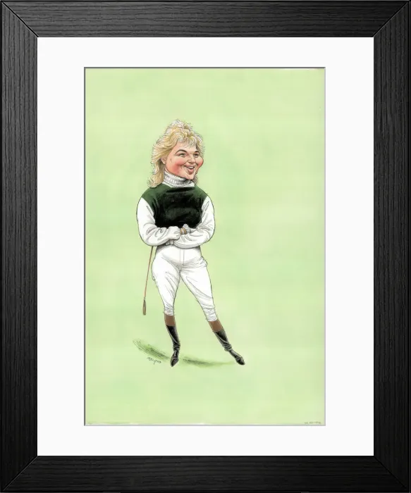 Framed Print : Gee Armytage - National Hunt jockey Framed Print : Gee Armytage - National Hunt jockey