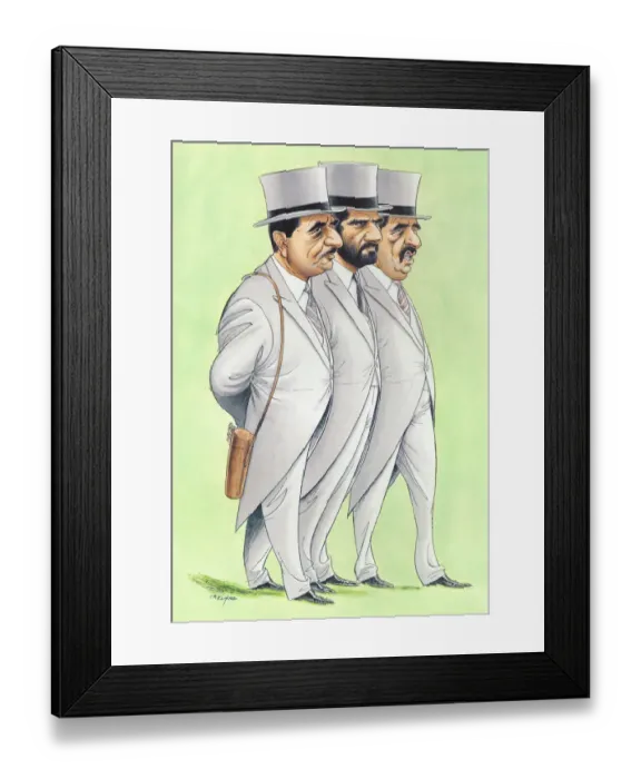 Framed Print : Maktoum Brothers - Racehorse owners Framed Print : Maktoum Brothers - Racehorse owners
