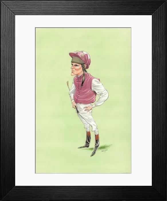 Framed Print : Cash Asmussen - Flat race jockey Framed Print : Cash Asmussen - Flat race jockey