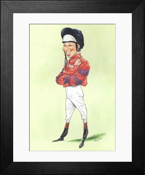 Framed Print : Princess Anne - Flat race jockey Framed Print : Princess Anne - Flat race jockey