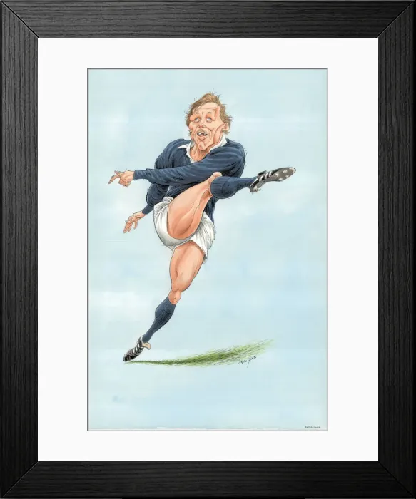 Framed Print : John Rutherford - Scottish rugby player Framed Print : John Rutherford - Scottish rugby player