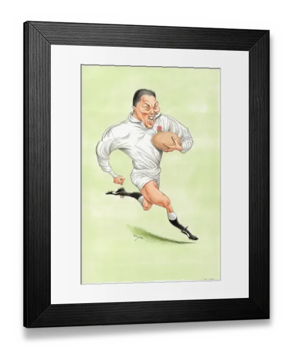 Framed Print : Rory Underwood - England rugby player Framed Print : Rory Underwood - England rugby player