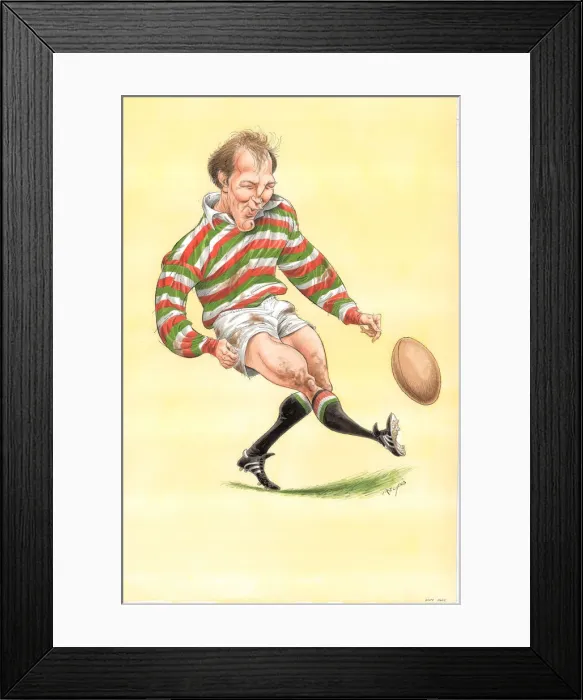 Framed Print : Dusty Hare - England rugby player Framed Print : Dusty Hare - England rugby player