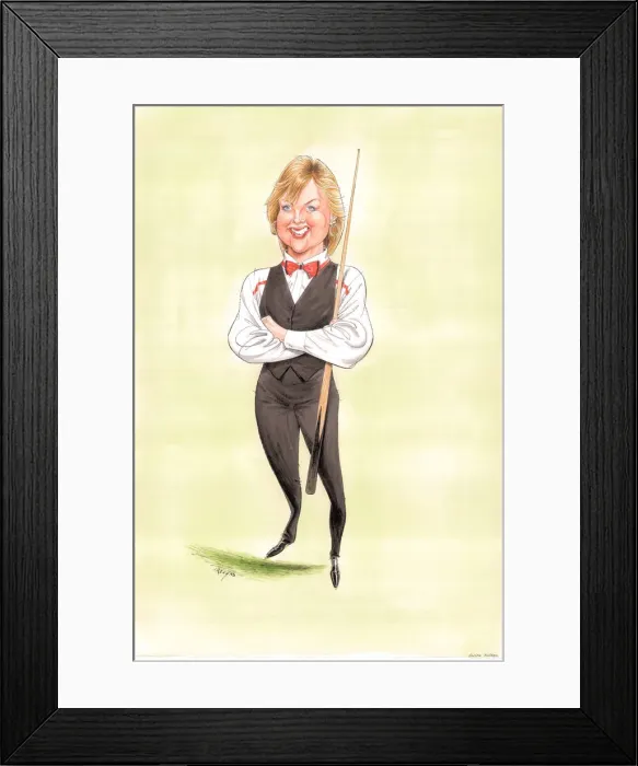 Framed Print : Alison Fisher - Snooker Player Framed Print : Alison Fisher - Snooker Player