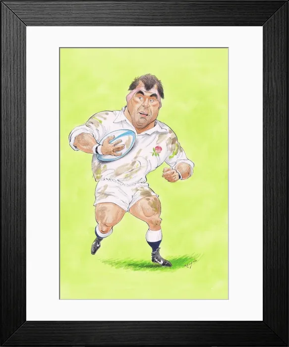 Framed Print : Jason Leonard (England 1991) - England rugby player Framed Print : Jason Leonard (England 1991) - England rugby player