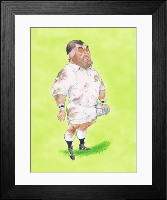 Framed Print : Jason Leonard (England 1992) - England rugby player Framed Print : Jason Leonard (England 1992) - England rugby player