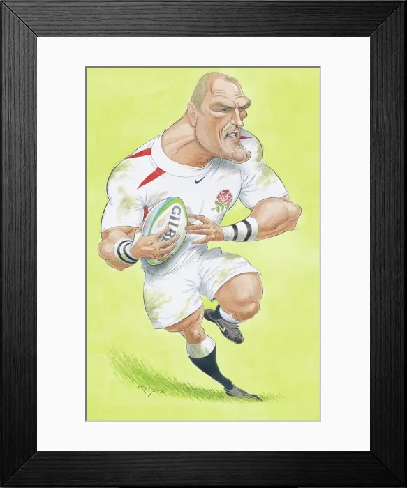 Framed Print : Lawrence Dallaglio (England) - England rugby player Framed Print : Lawrence Dallaglio (England) - England rugby player