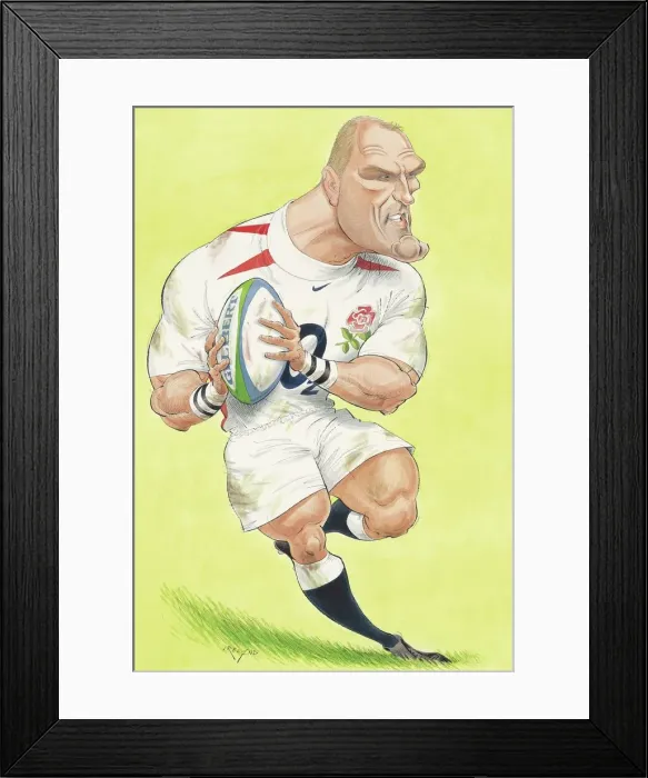 Framed Print : Lawrence Dallaglio (England) - England rugby player Framed Print : Lawrence Dallaglio (England) - England rugby player