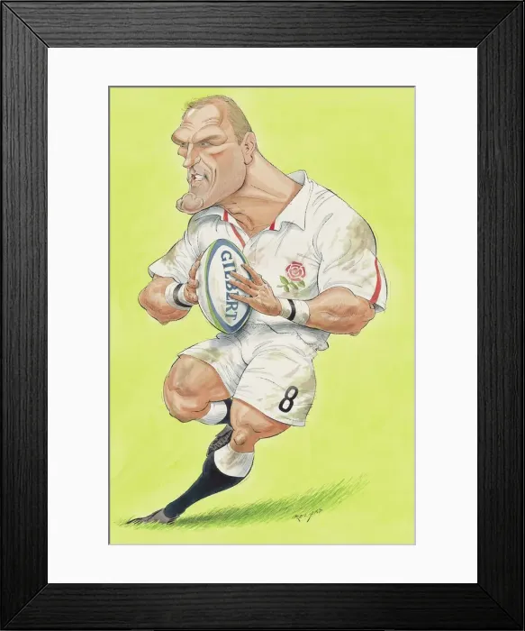 Framed Print : Lawrence Dallaglio (England) - England rugby player Framed Print : Lawrence Dallaglio (England) - England rugby player