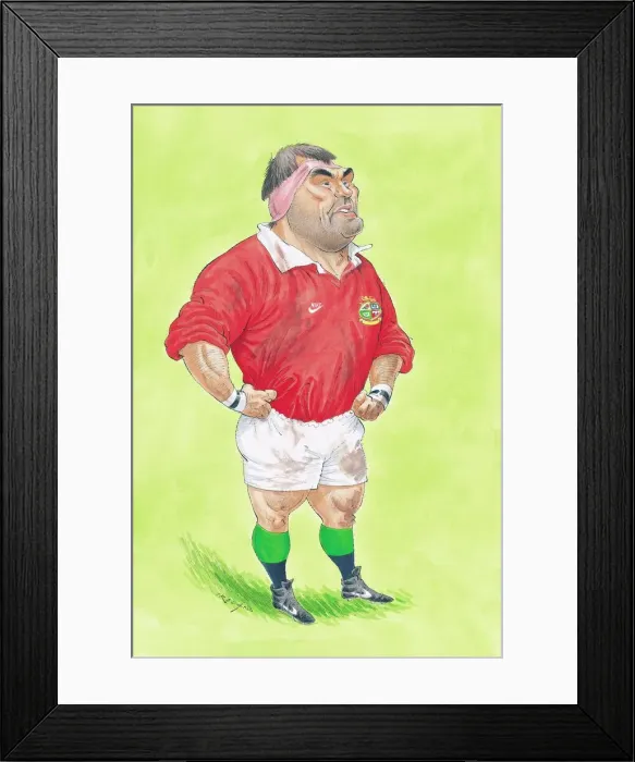 Framed Print : Jason Leonard (Lions 1993) - England rugby player Framed Print : Jason Leonard (Lions 1993) - England rugby player