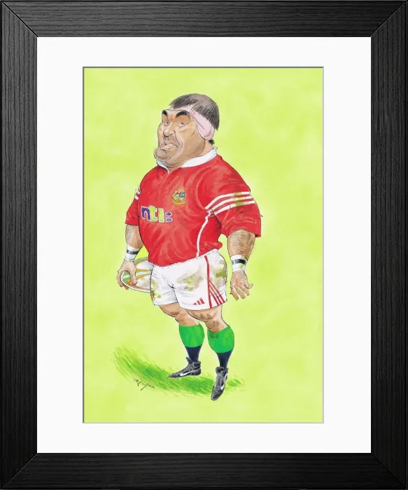 Framed Print : Jason Leonard (Lions 2001) - England rugby player Framed Print : Jason Leonard (Lions 2001) - England rugby player