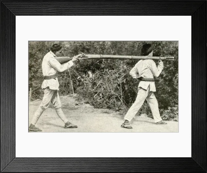 Framed Print : Long rifle captured from Nosu, China, East Asia Framed Print : Long rifle captured from Nosu, China, East Asia