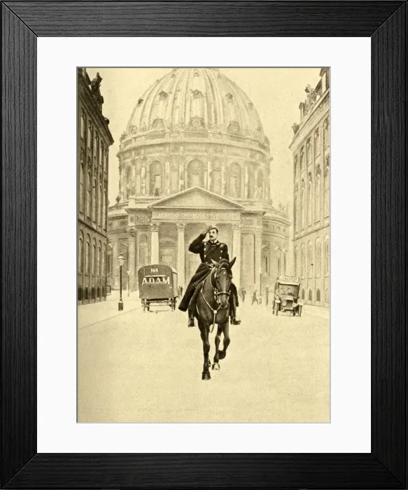 Framed Print : King Christian X on horseback, Copenhagen, Denmark Framed Print : King Christian X on horseback, Copenhagen, Denmark