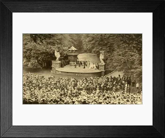 Framed Print : Open air theatre in the deer park, Copenhagen, Denmark Framed Print : Open air theatre in the deer park, Copenhagen, Denmark