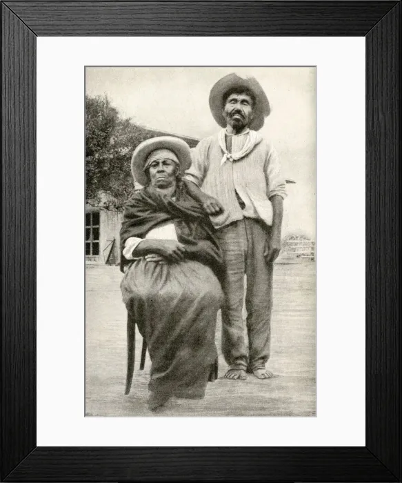 Framed Print : Middle aged couple, Ecuador, South America Framed Print : Middle aged couple, Ecuador, South America