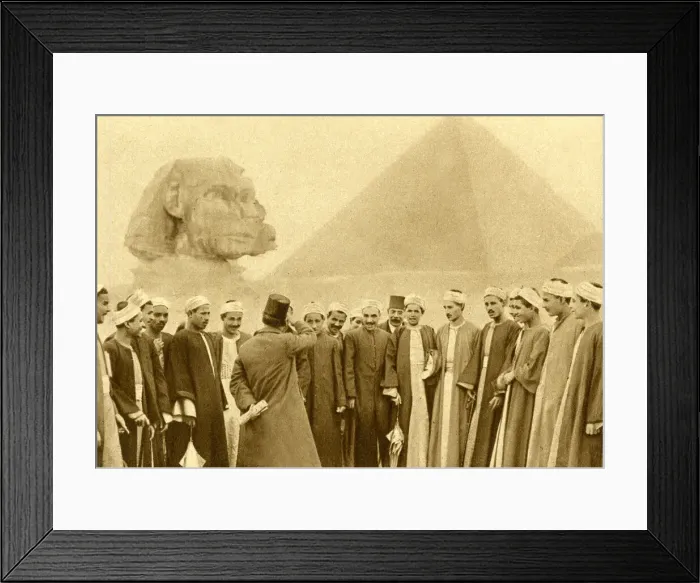 Framed Print : Students from mission school at Giza, Egypt Framed Print : Students from mission school at Giza, Egypt