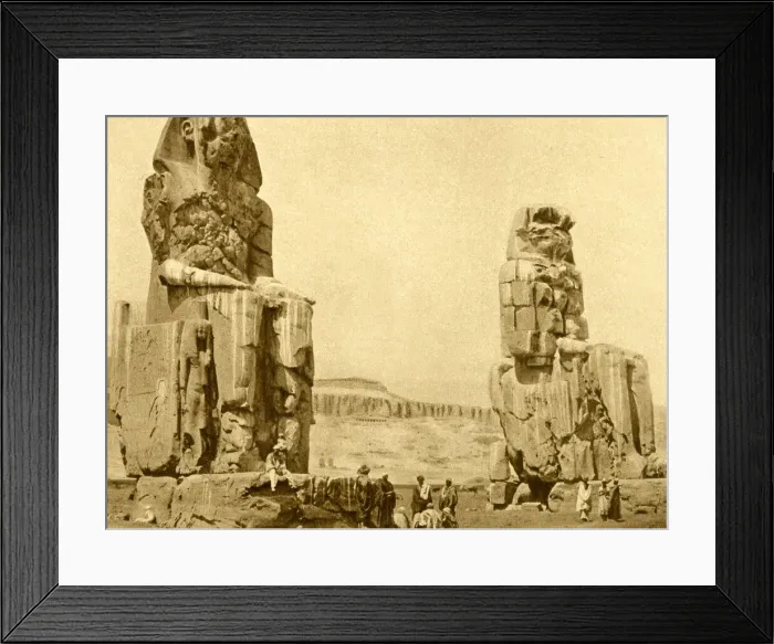 Framed Print : Colossi of Memnon, near Luxor, Egypt Framed Print : Colossi of Memnon, near Luxor, Egypt