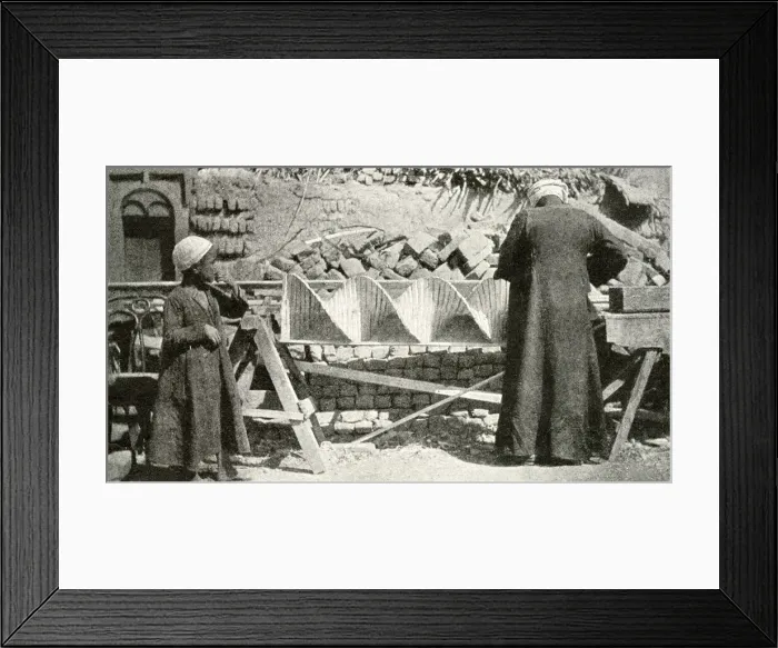 Framed Print : Spiral wooden pump used for water supply, Egypt Framed Print : Spiral wooden pump used for water supply, Egypt