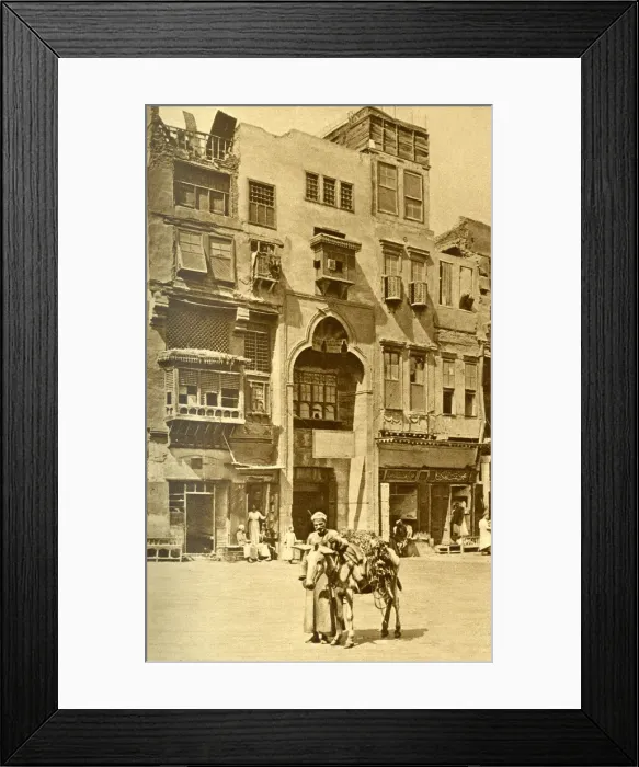 Framed Print : Old shops in booksellers row, Cairo, Egypt Framed Print : Old shops in booksellers row, Cairo, Egypt