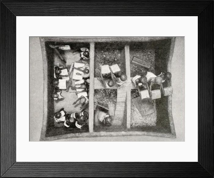 Framed Print : Miniature granary found during excavation, Egypt Framed Print : Miniature granary found during excavation, Egypt