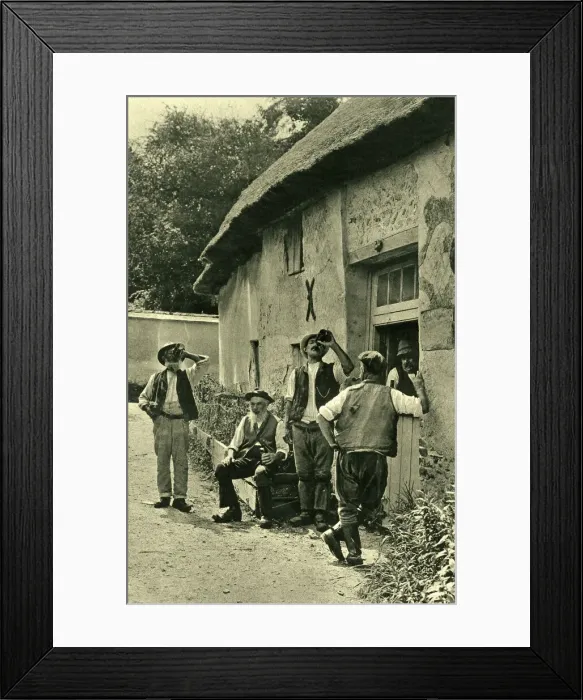 Framed Print : Men after a days work, Bradford Peverell, West Dorset Framed Print : Men after a days work, Bradford Peverell, West Dorset