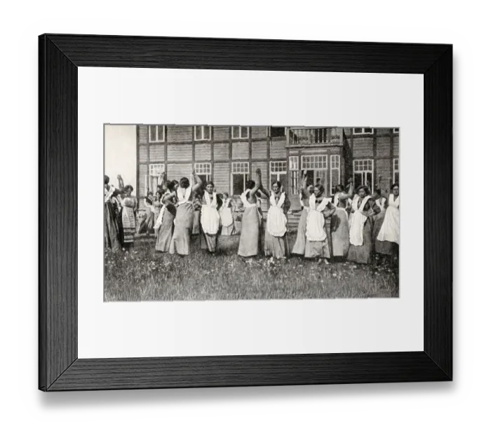 Framed Print : Women students at agricultural school, Republic of Estonia Framed Print : Women students at agricultural school, Republic of Estonia